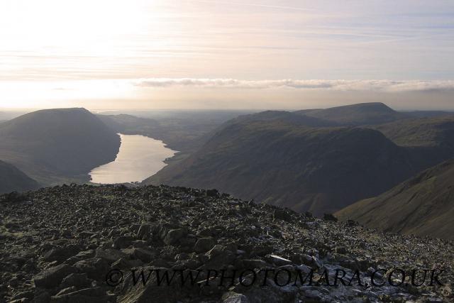 Wast Water in the sunshine